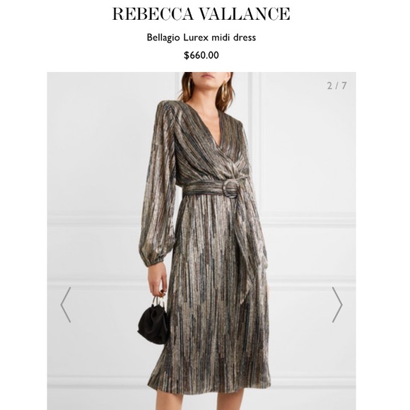 REBECCA VALLENCE Bellagio Midi Dress NWT sz.8 - Picture 3 of 10